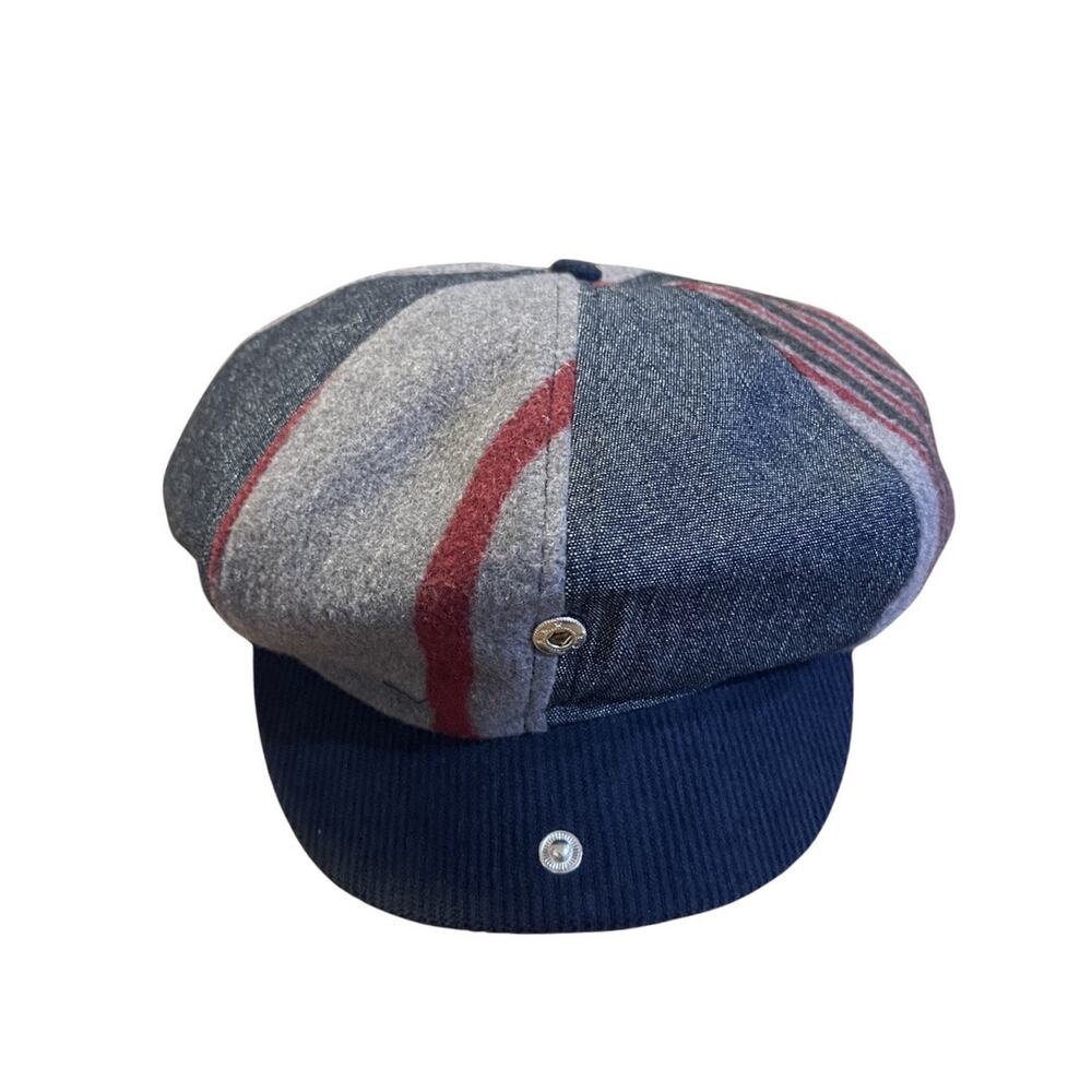 Brixton Altered Threads Brood Baggy Snap Cap Patchwork Unisex SZ M Newsboy  NWT